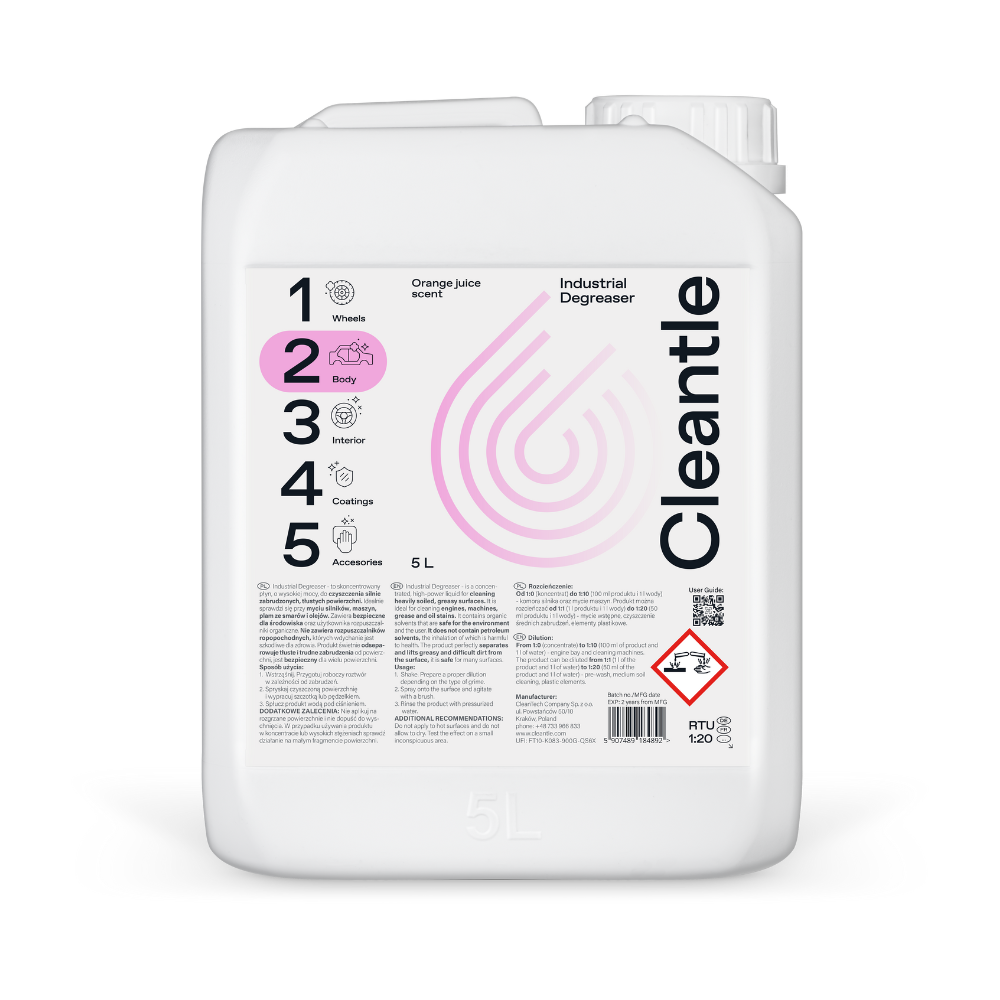 INDUSTRIAL DEGREASER CLEANTLE PREMIUM DETAILING GREECE
